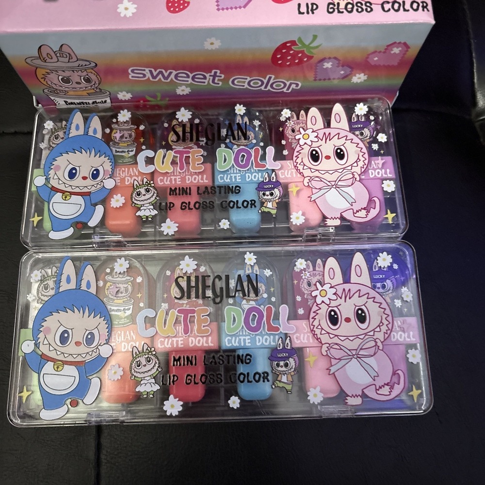 Sheglan Cute Doll Mini Lip Gloss Color Set Of 2
